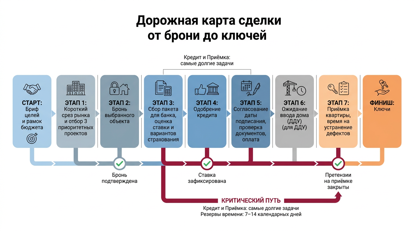 Пошаговая инструкция: от намерения до ключей за восемь шагов